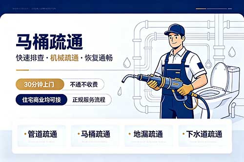 四会马桶疏通